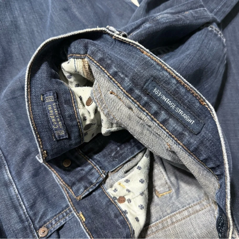 Lucky‎ Brand 363 Straight Jeans Mens 33x35 Blue Denim Medium Wash